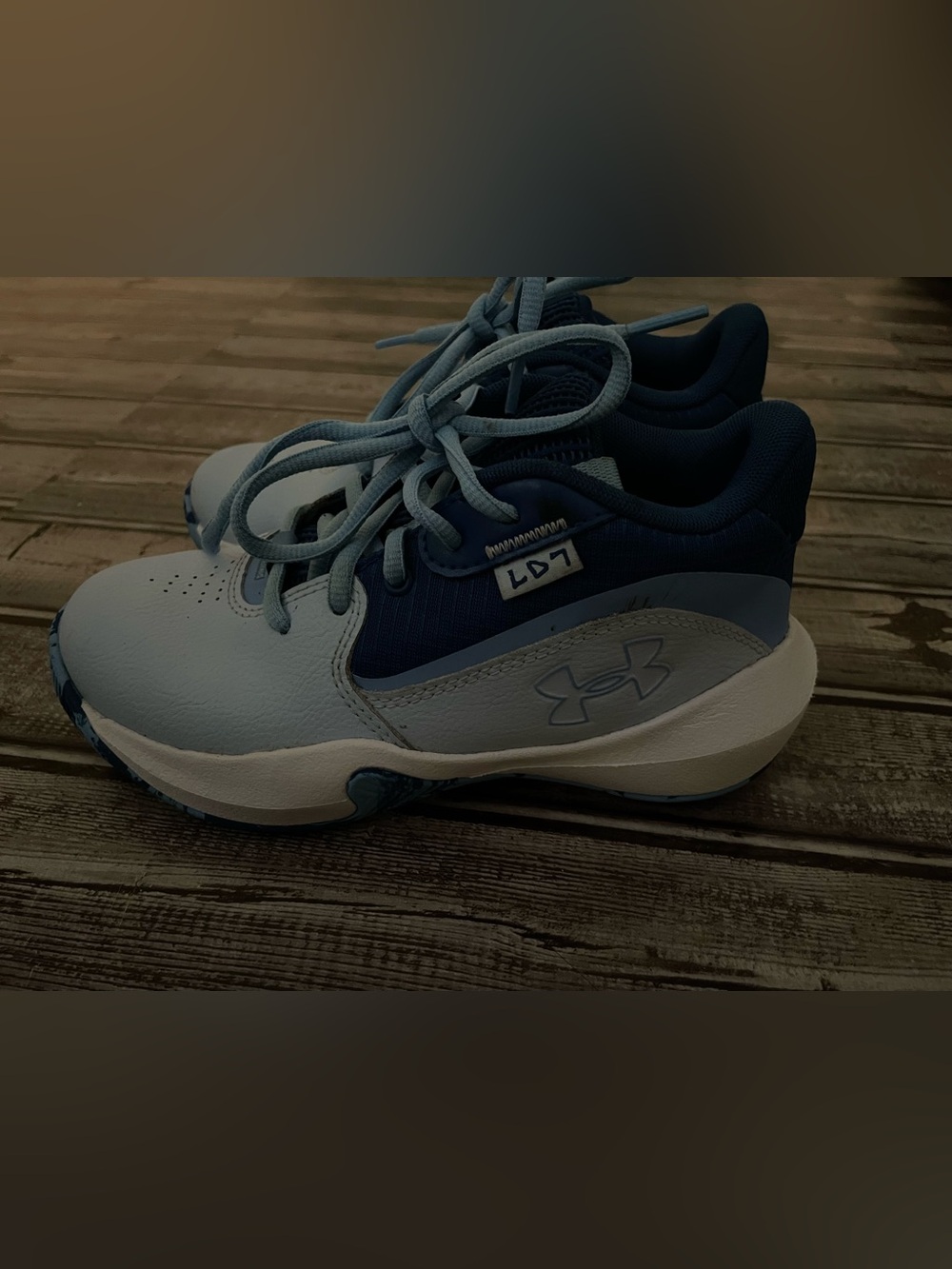 Under Armour Lockdown 7 Kids' Basketball Shoes - Nimbus Blue / Tech Blue